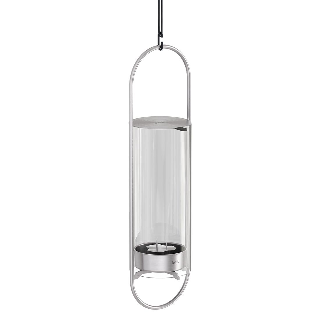 Oval Candle 35 lysestake rustfritt stål forfra