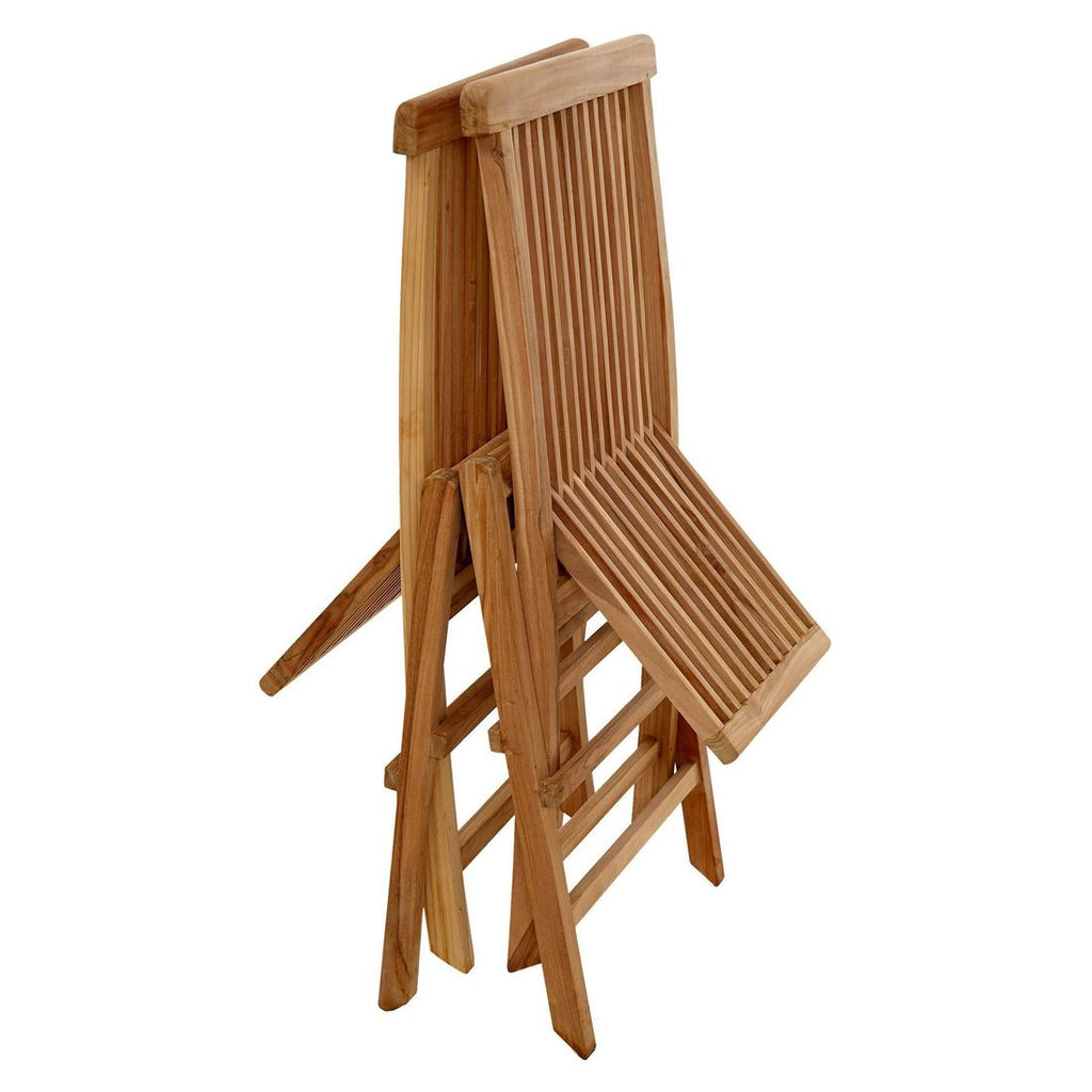 Oversikt over Hagemøbelsett Bristol 2 plasser teak 70x70 cm på terrasse