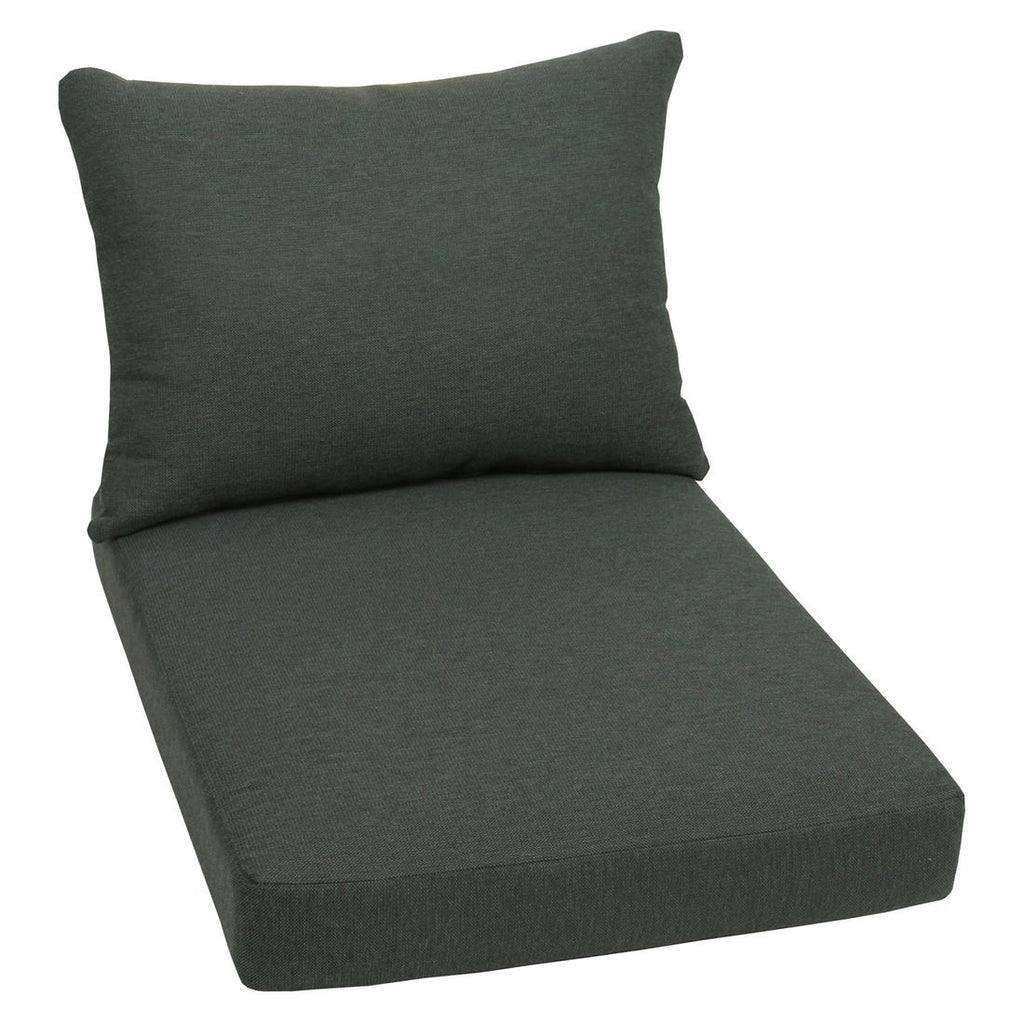 Pallputer 2-delers sett polyester antrasitt - GO-DE forfra