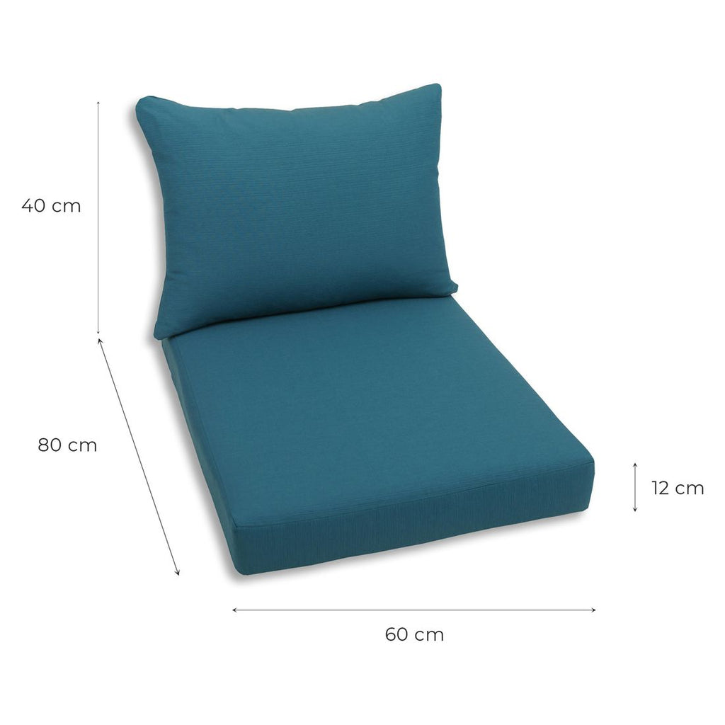 Pallputer 2-delers sett polyester blå - GO-DE bakside