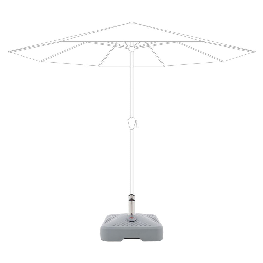 Parasollfot Active FILL-IT fyllbar 20-40 kg lysgrå forfra
