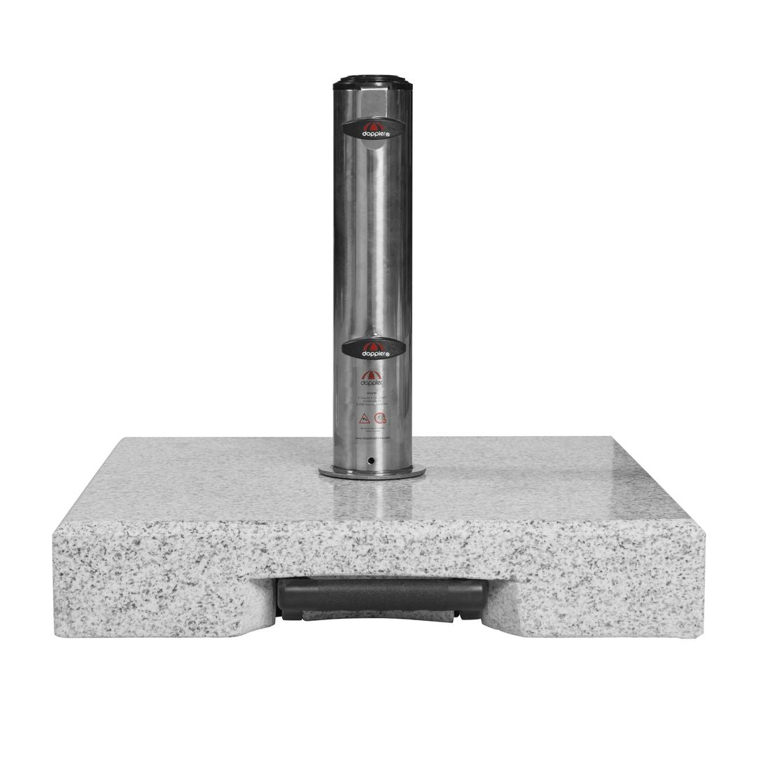 Parasollfot Active granitt 40 kg med hjul montert med parasoll