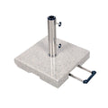 Parasollfot Active granitt 50 kg med hjul - Doppler forfra