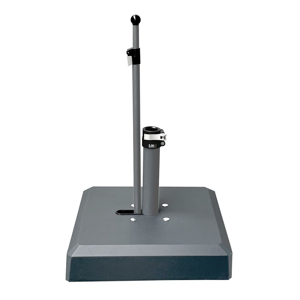 Parasollfot Alu-Vario med hjul 65 kg antrasitt forside