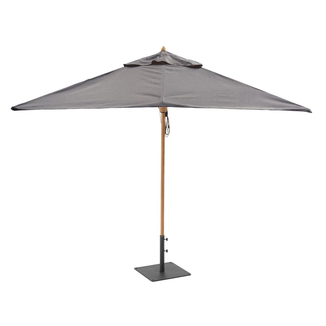 Parasollfot Aton stål 35 kg antrasitt 60x60 cm side