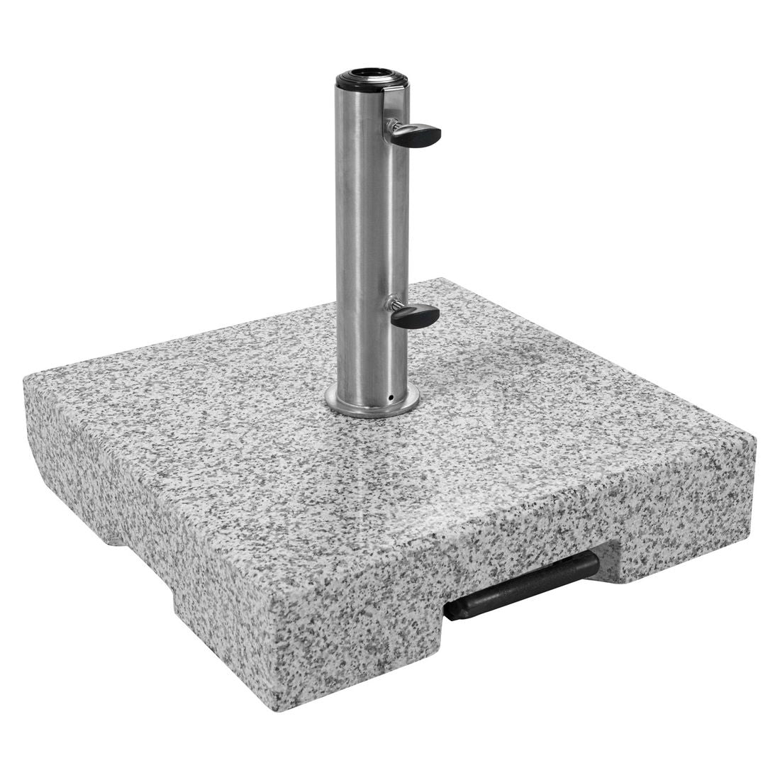 Parasollfot Dynamic granitt 50 kg med hjul forfra