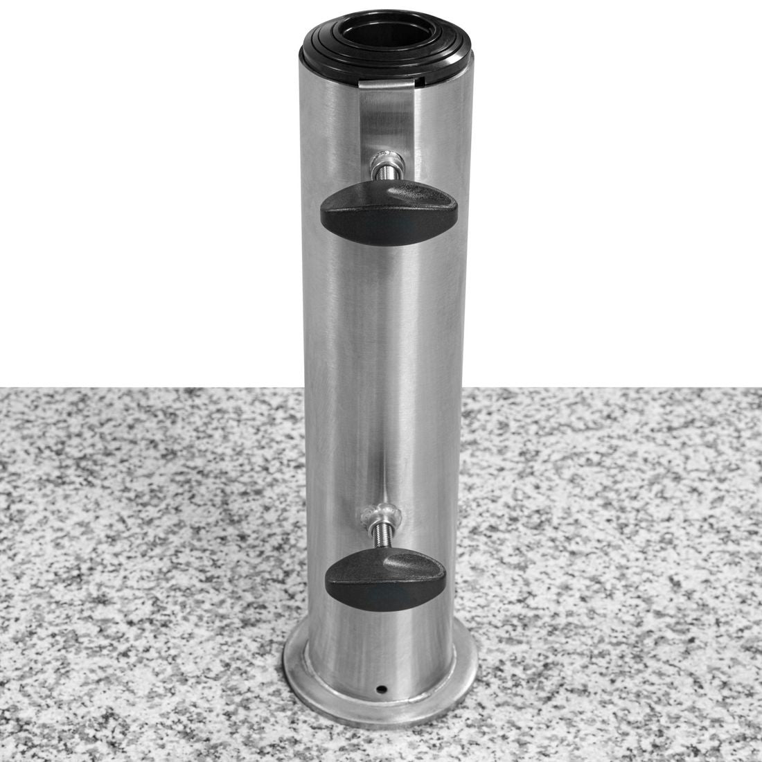 Parasollfot Dynamic granitt 50 kg med hjul med parasollstang