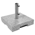 Parasollfot Dynamic granitt med hjul 70 kg - OUTLIV forfra