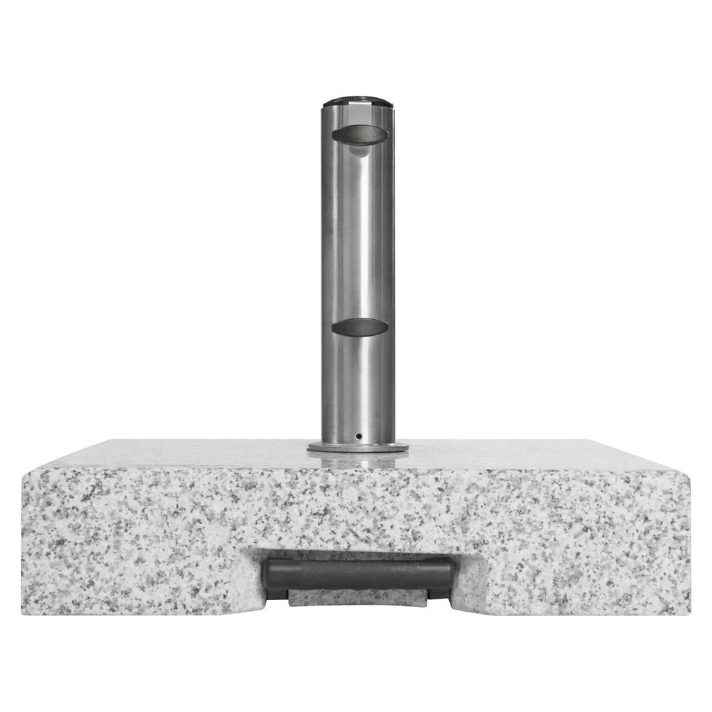 Parasollfot Dynamic granitt med hjul 70 kg - OUTLIV montert i hage
