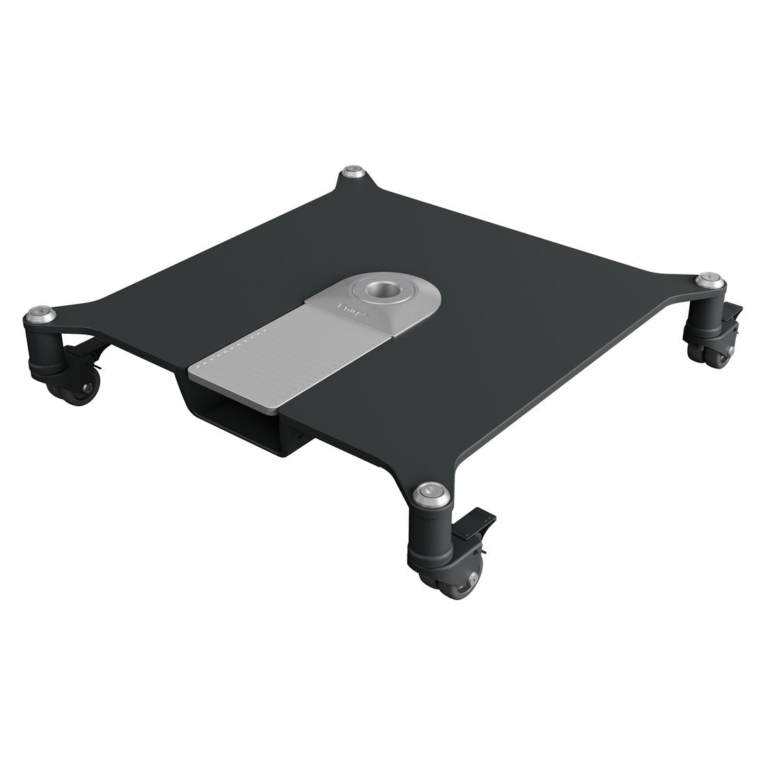 Parasollfot Easy Click med hjul 50 kg antrasitt forfra