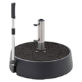 Parasollfot Easy Move Switch med hjul 50 kg antrasitt forfra