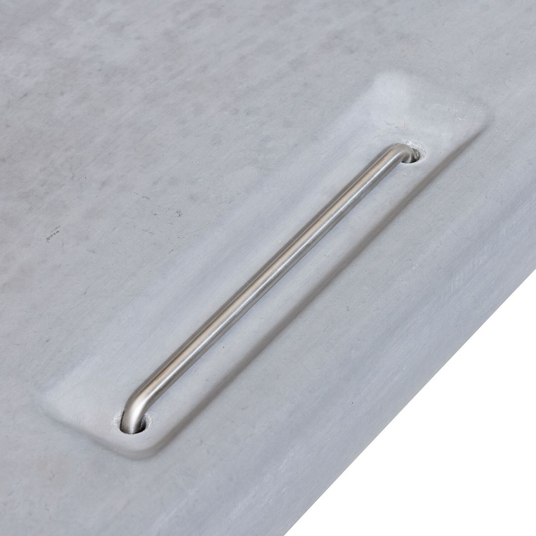 Detalj av Parasollfot Easy Stand 125 kg 80x80 cm grå med stålgrep