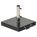 Parasollfot Easy Stand 45x45 cm med hjul carbon forfra