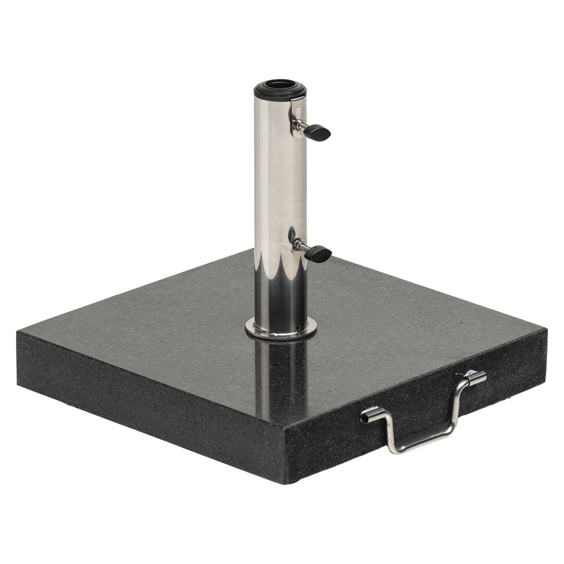 Parasollfot Easy Stand 45x45 cm med hjul carbon forfra