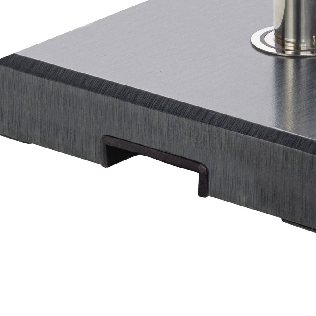 Parasollfot Easy Stand med hjul 25 kg Kettler montert med parasoll