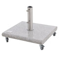 Parasollfot granitt 40 kg med hjul 55x48 cm - Knirps forfra