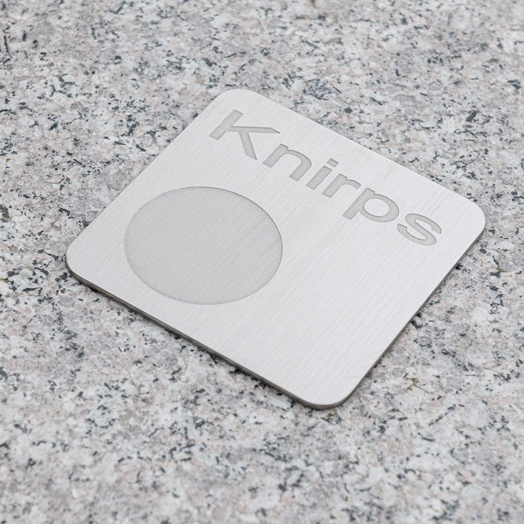 Parasollfot granitt 40 kg med hjul 55x48 cm - Knirps sideprofil