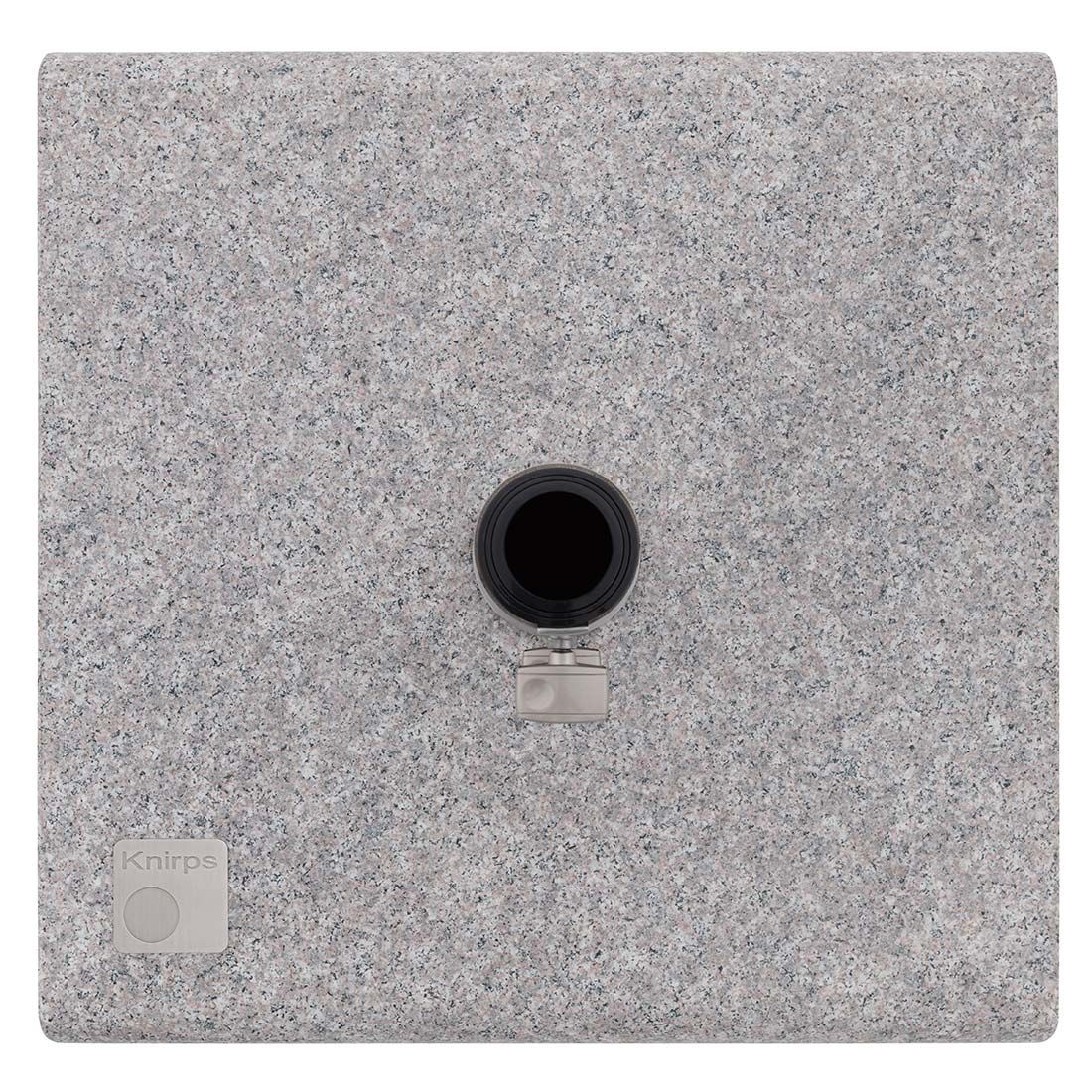 Parasollfot granitt 50 kg med hjul 55x54 cm detalj av hjul