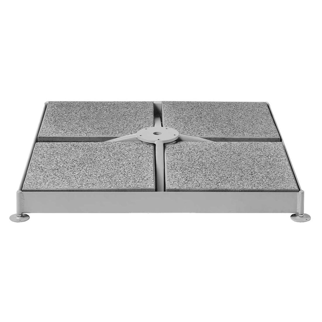 Parasollfot M4 for 8 plater galvanisert 91x91 cm fra Glatz detalj