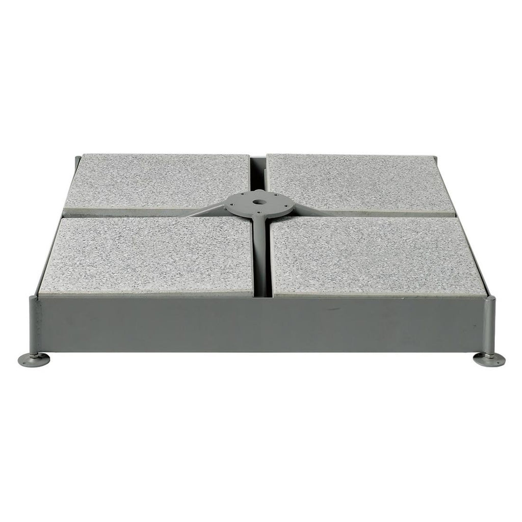 Detalj av parasollfot M4 ramme for 12 plater galvanisert 91x91 cm Glatz