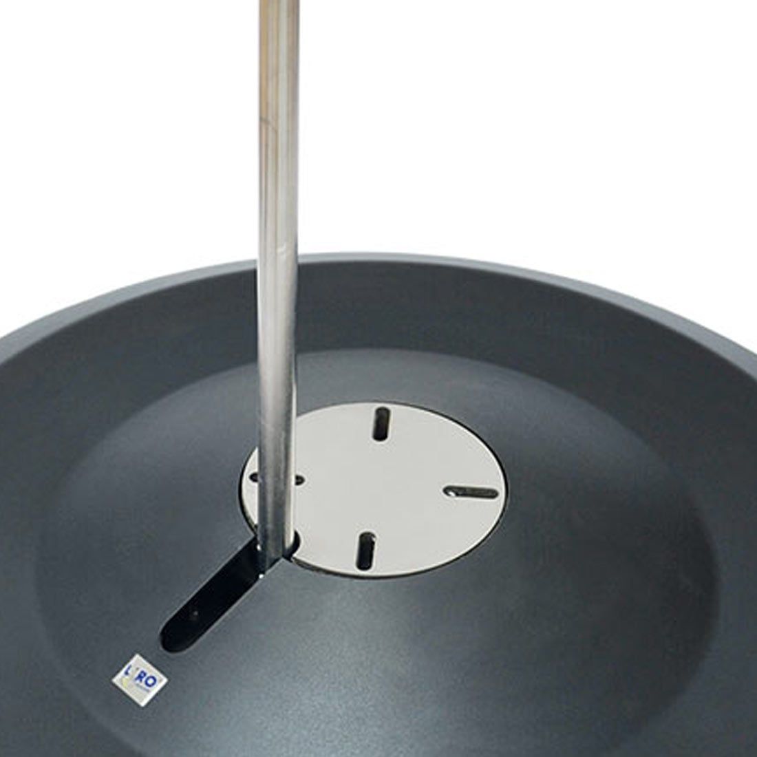 Bakside av Parasollfot Maxi 150 kg mobil med hjul Ø90 cm antrasitt