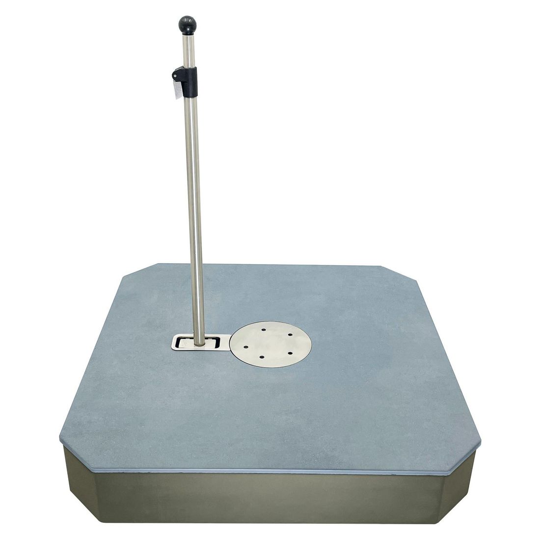 Parasollfot Maxi Plus 180 kg med hjul 81x81 cm bakside