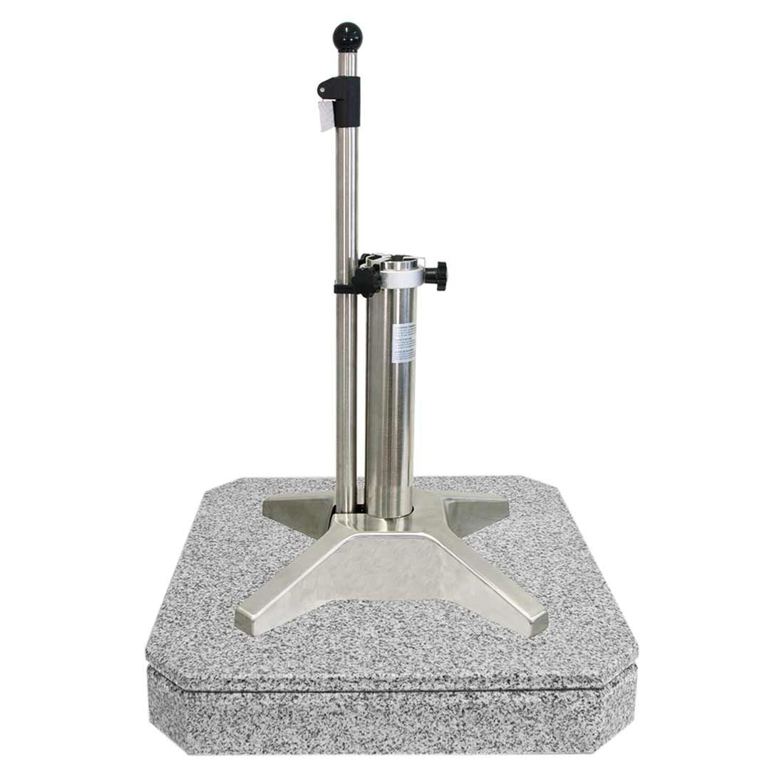 Parasollfot Mini-Plus 50 kg granitt med hjul fra LiRo for terrassebruk
