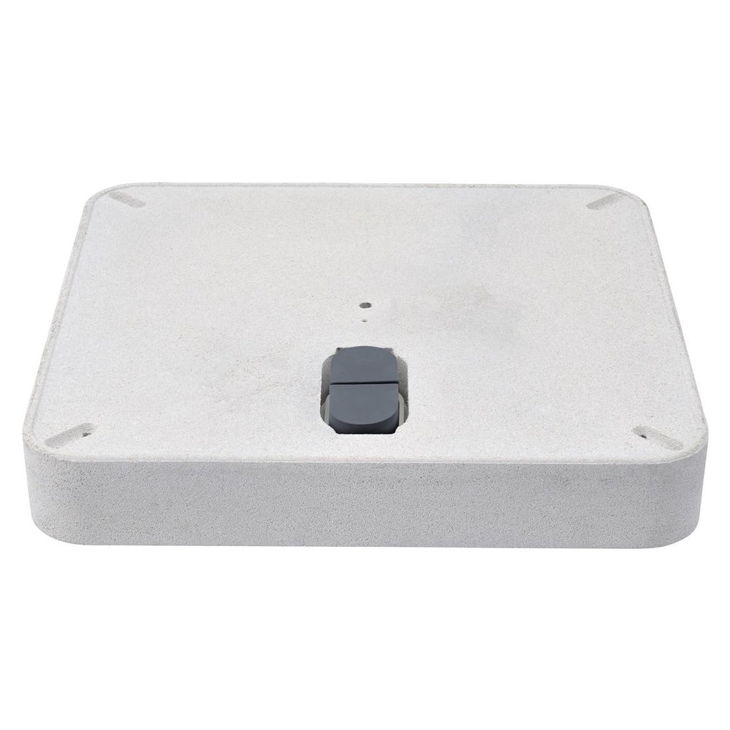 Parasollfot Z55 55 kg med hjul 65x65 cm forfra