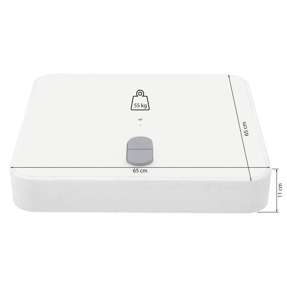 Bakside av Parasollfot Z55 55 kg med hjul 65x65 cm