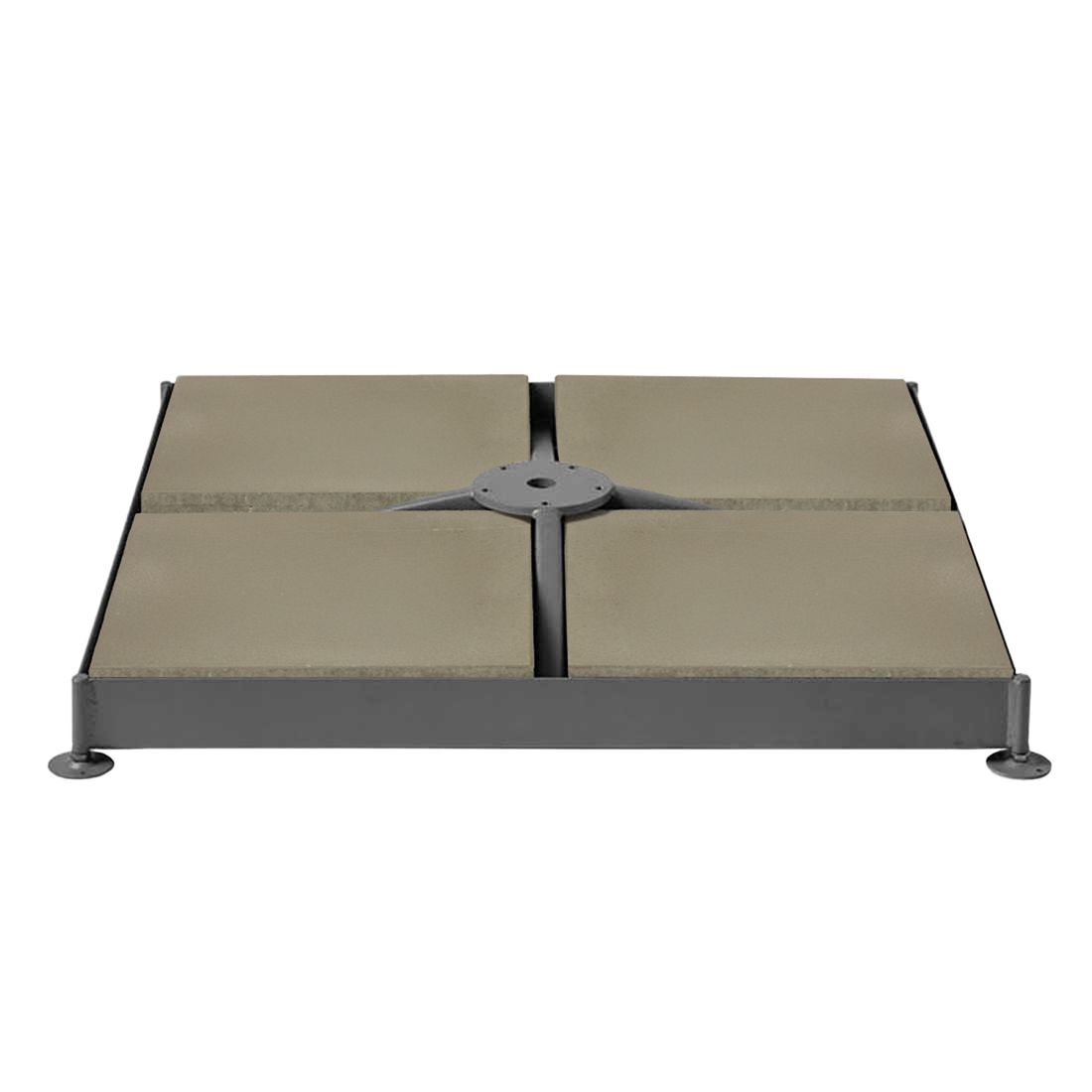 Parasollvektplater 40x40 cm 8 stk betong detalj