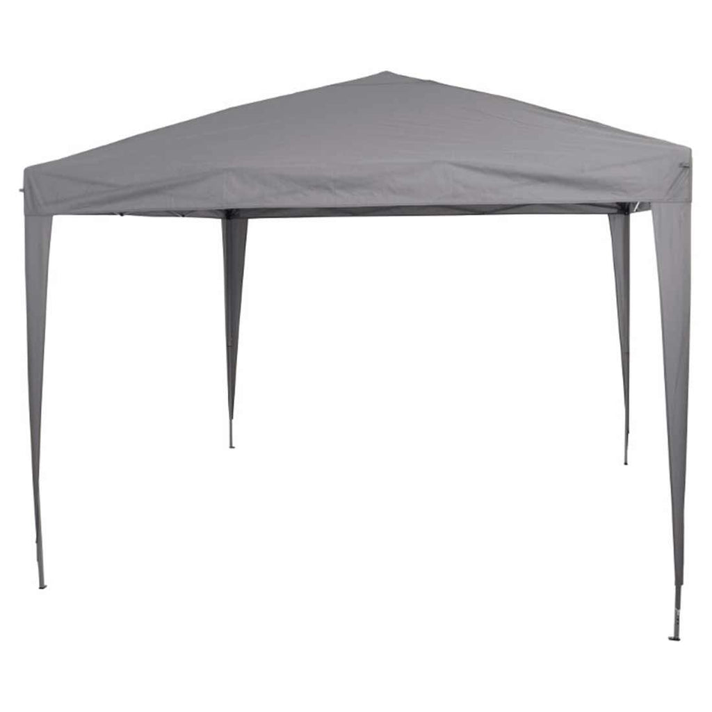 Paviljong Starter 300x300 cm stål/polyester grå forfra