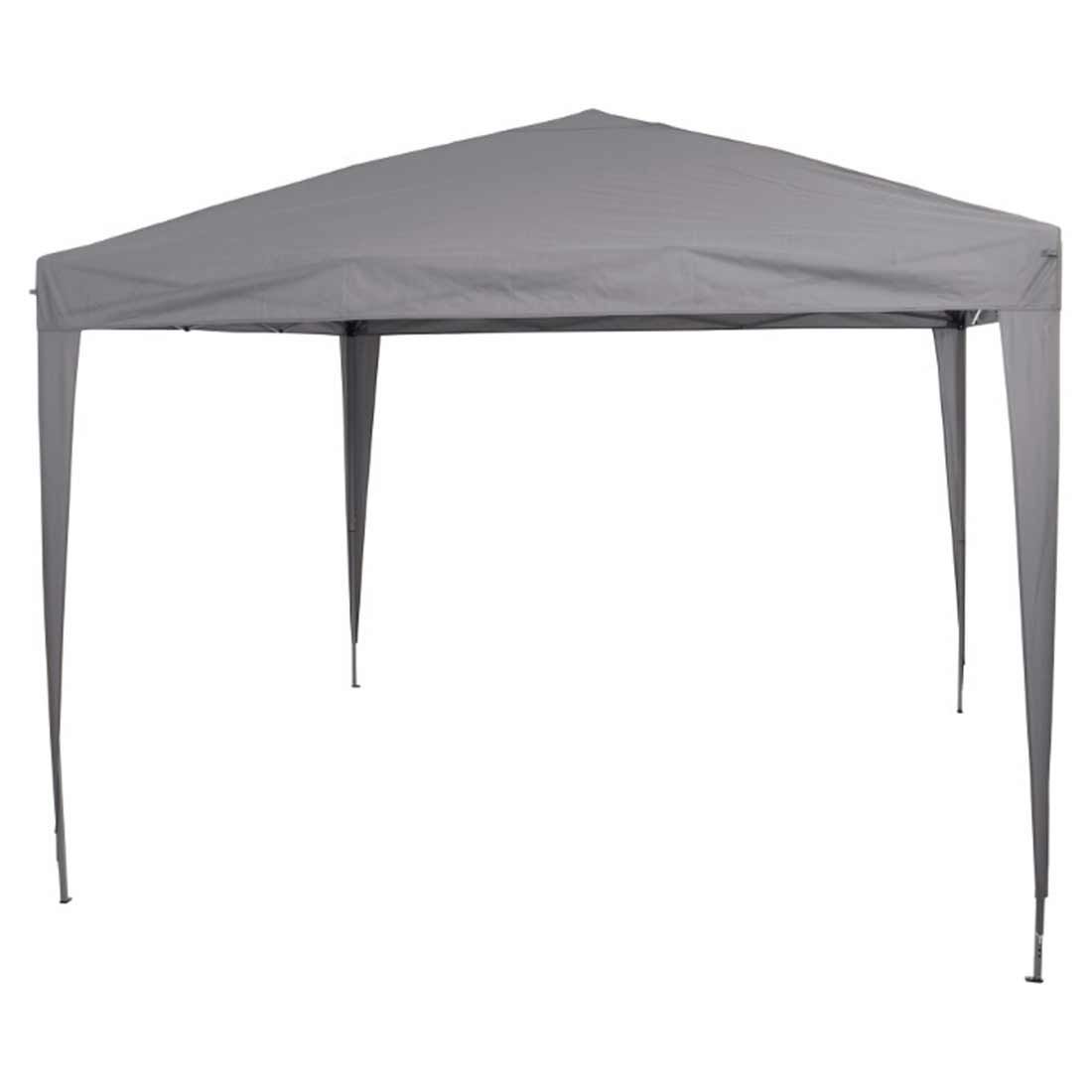 Paviljong Starter 300x300 cm stål/polyester grå forfra