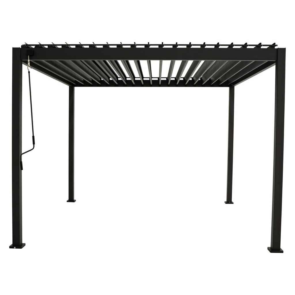 Pergola Basic aluminium 360x300 cm antrasitt forside