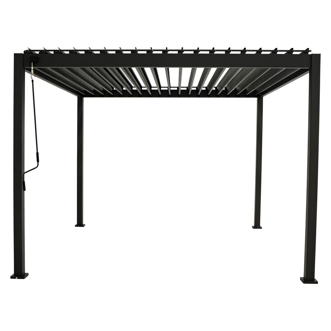 Pergola Basic aluminium 360x300 cm antrasitt forside
