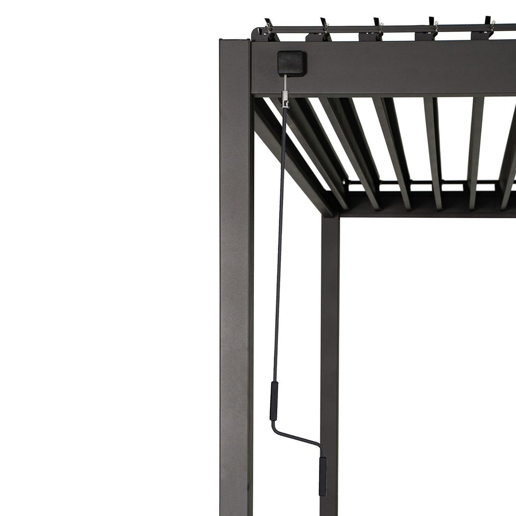 Vannavløpssystem under Pergola Basic aluminium 360x300 cm antrasitt