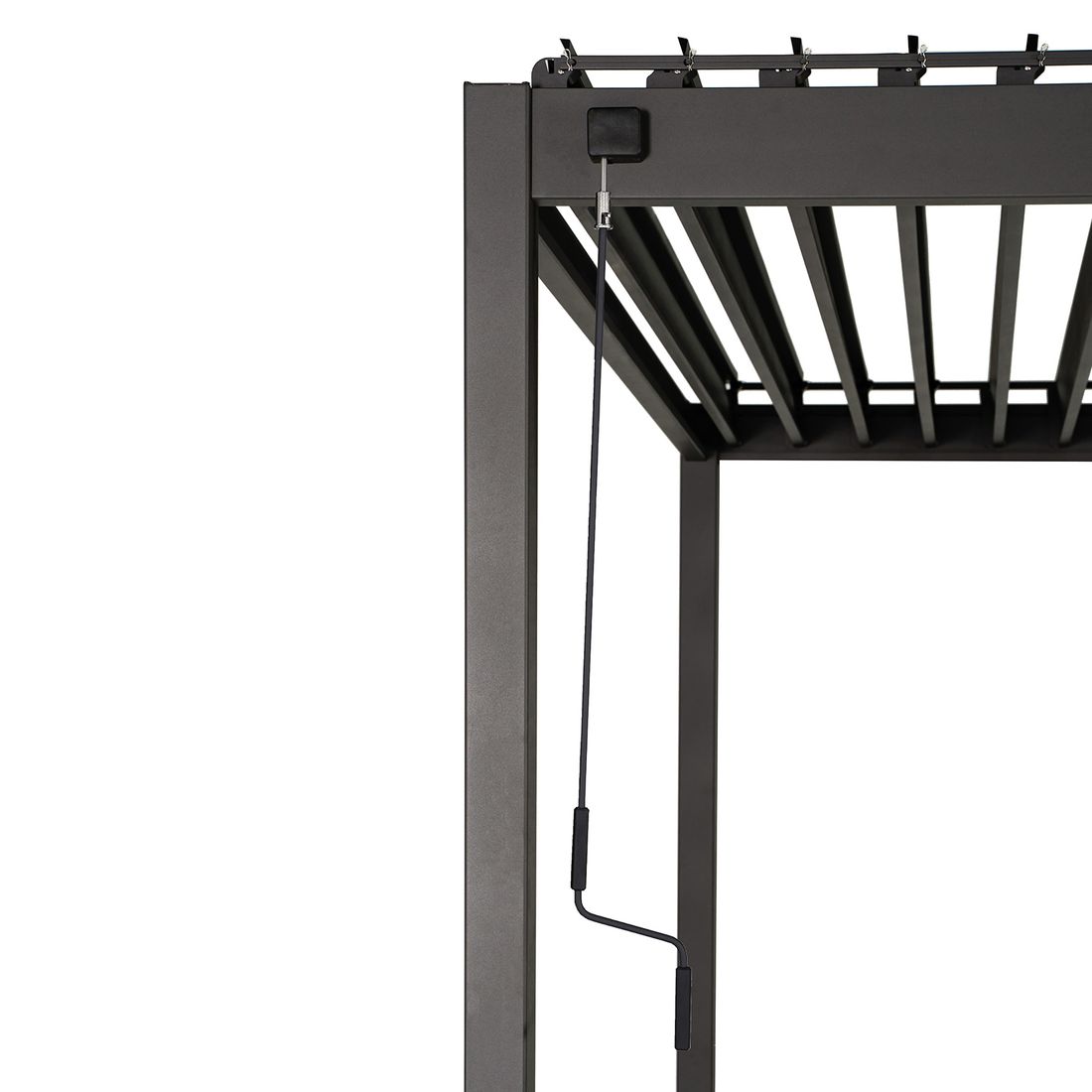 Vannavløpssystem under Pergola Basic aluminium 360x300 cm antrasitt