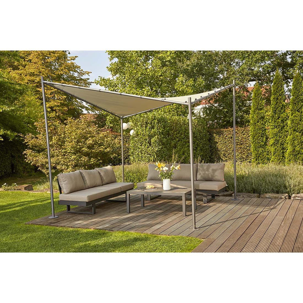 Pergola Berlino 300x300 cm stål/polyester bakside