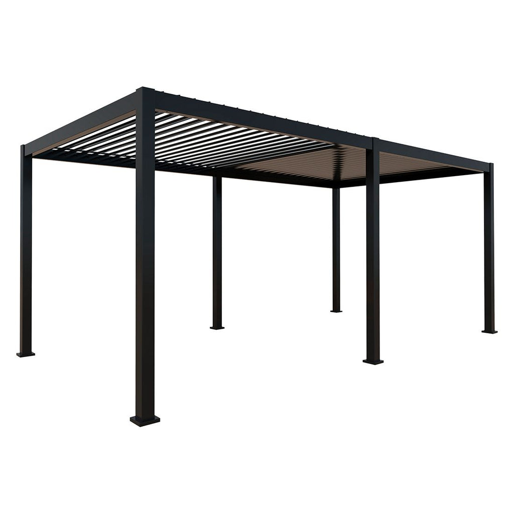 Pergola Cadiz 720x360 cm aluminium antrasitt forside
