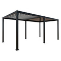 Pergola Cadiz 720x360 cm aluminium antrasitt forside