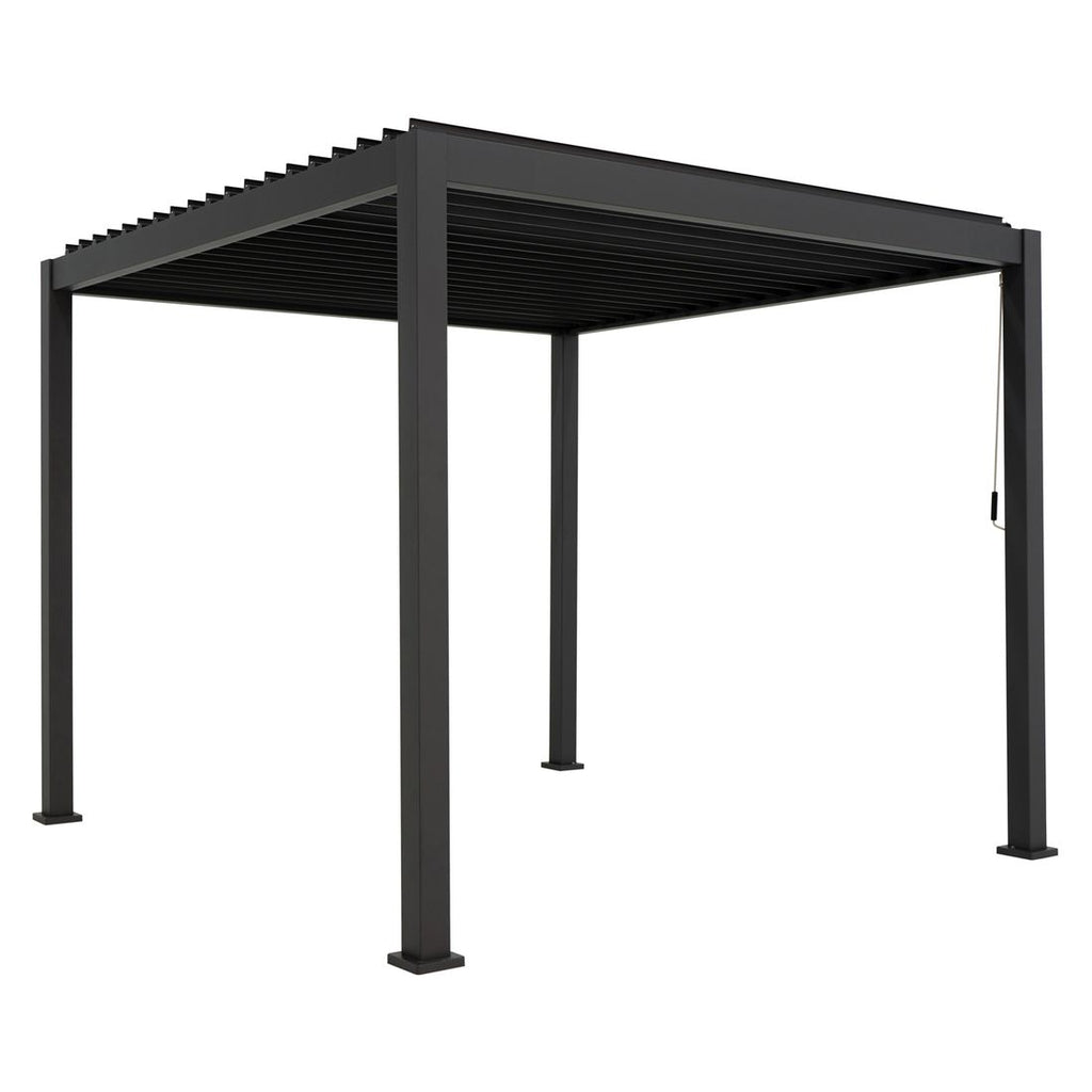 Pergola Classic 300x300 cm aluminium antrasitt forside