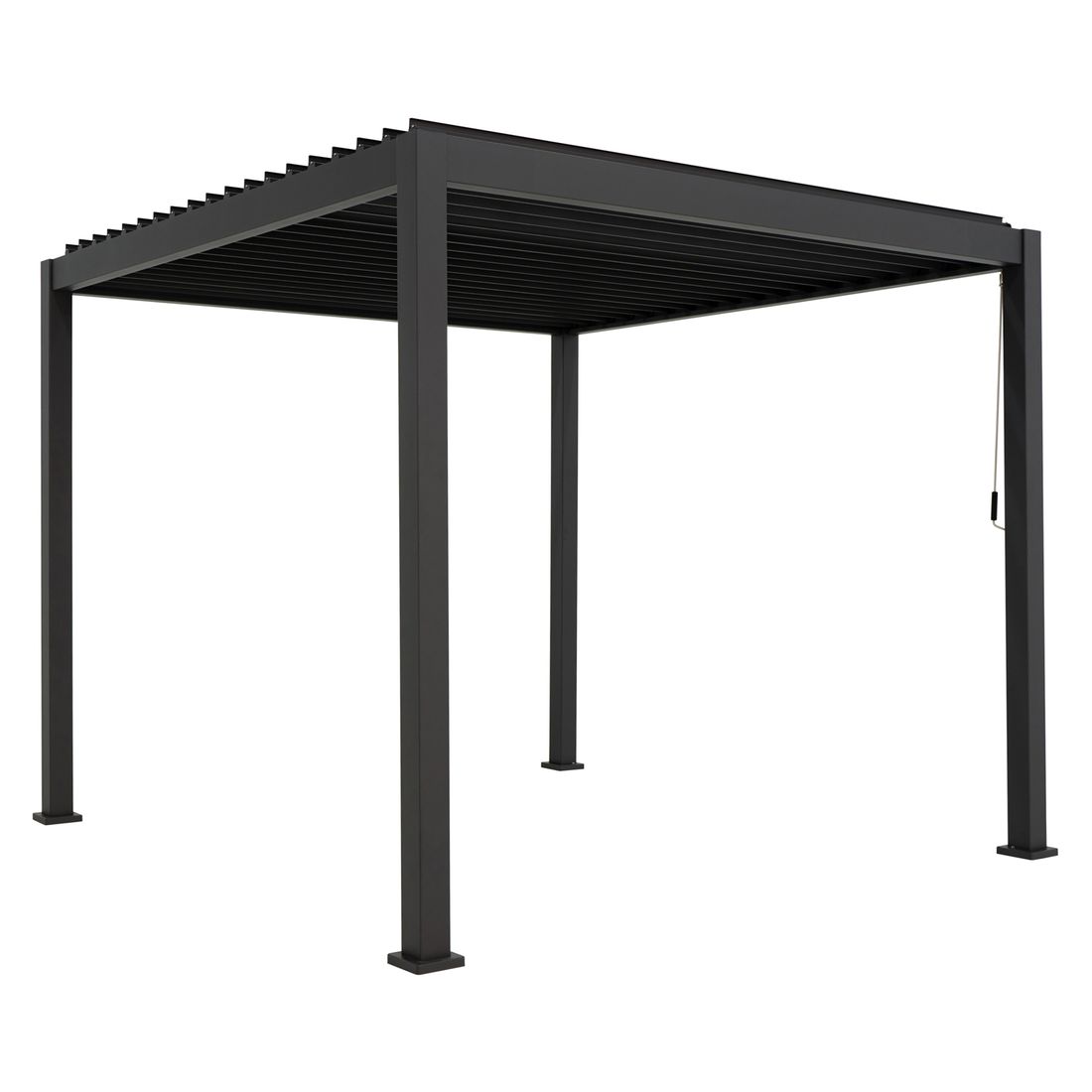 Pergola Classic 300x300 cm aluminium antrasitt forside