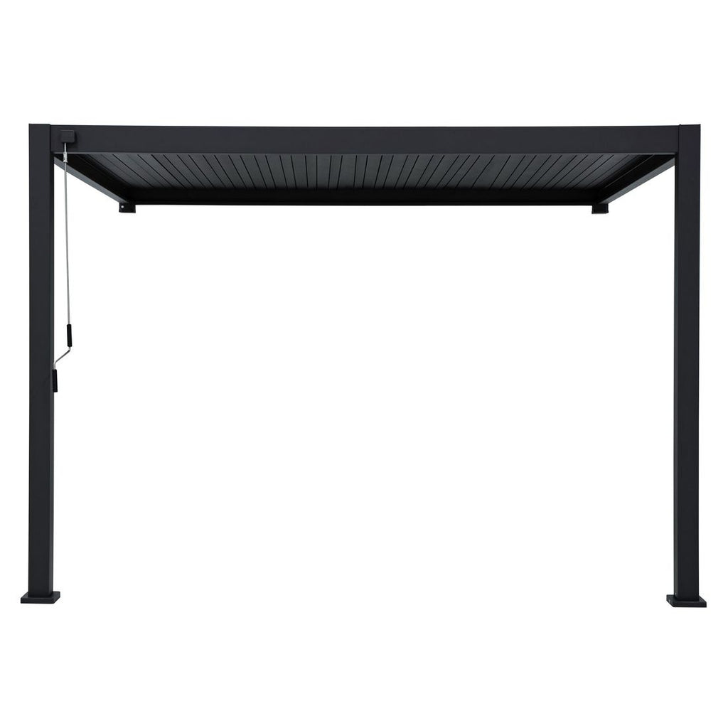Pergola Classic veggmontert aluminium 400x300 cm - Mirador forfra