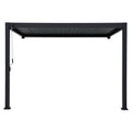 Pergola Classic veggmontert aluminium 400x300 cm - Mirador forfra