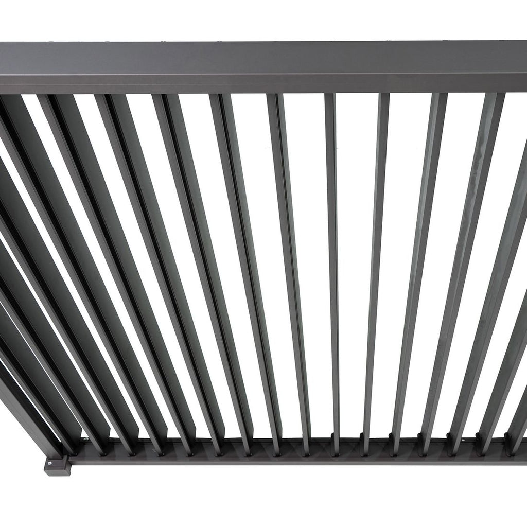 Montasje av Pergola Classic veggmontert aluminium 400x300 cm - Mirador på terrasse