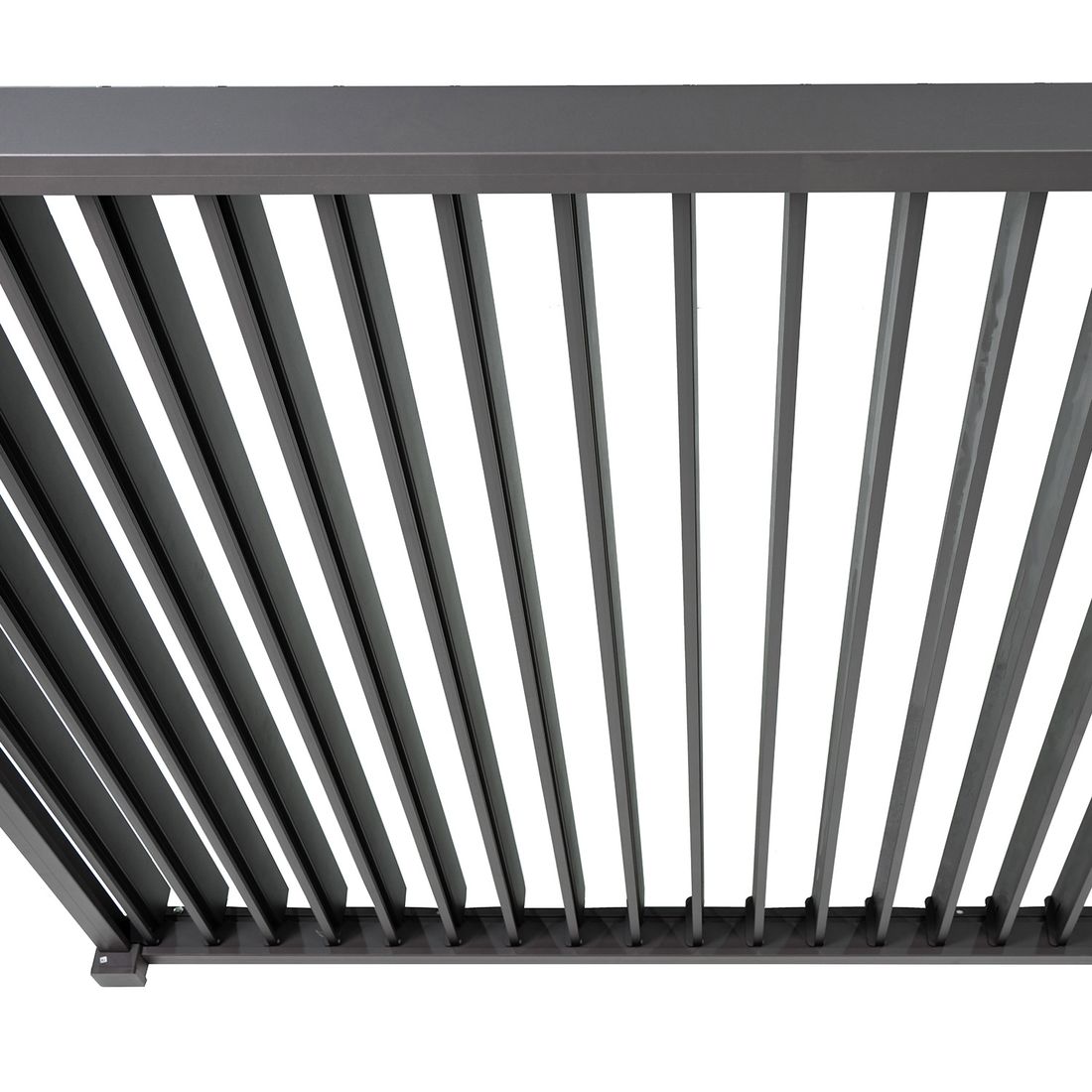 Montasje av Pergola Classic veggmontert aluminium 400x300 cm - Mirador på terrasse