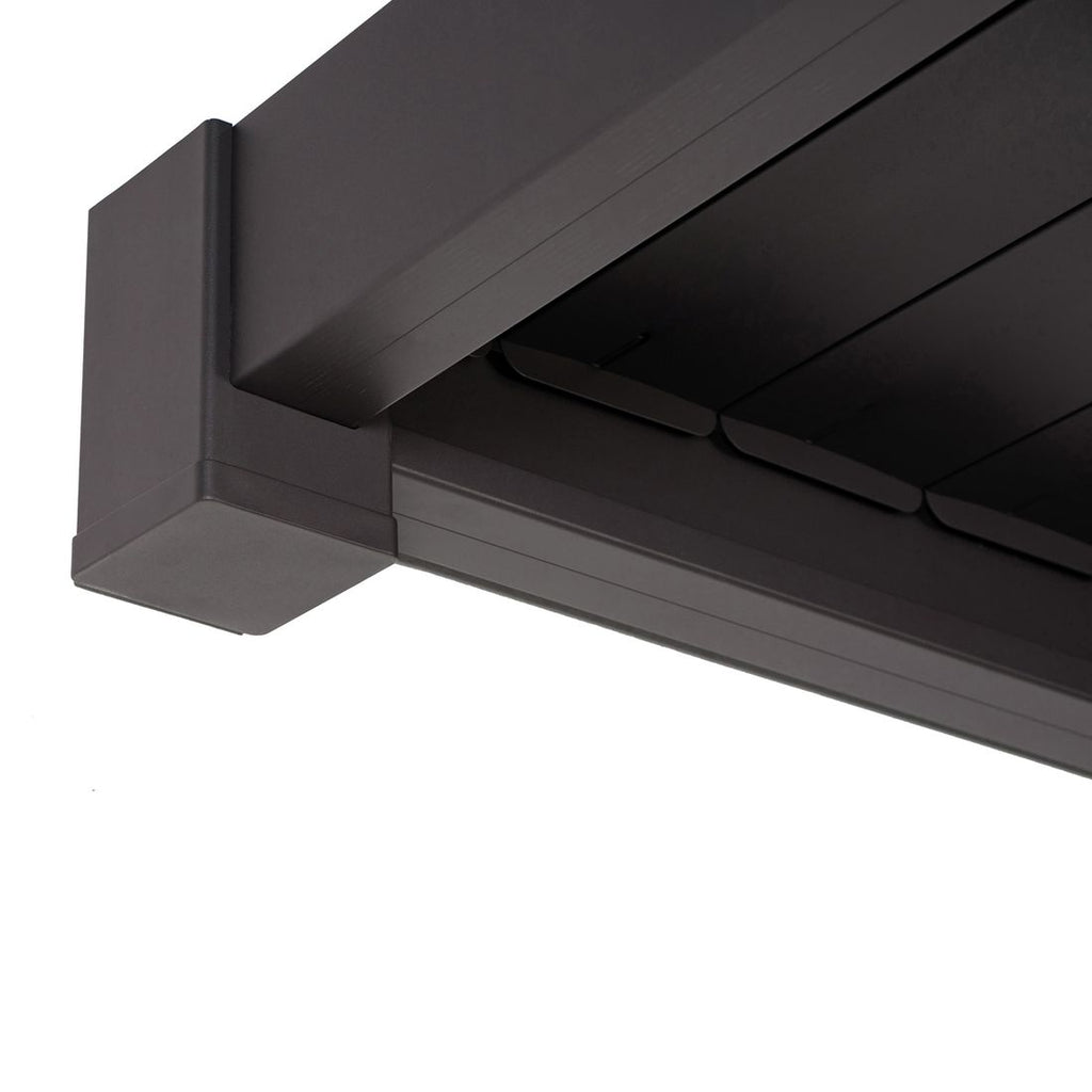 Stemningsbilde med Pergola Classic veggmontert aluminium 400x300 cm - Mirador i bruk