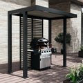 Pergola Grillzebo 259,5x154x240 cm aluminium - MWH forfra