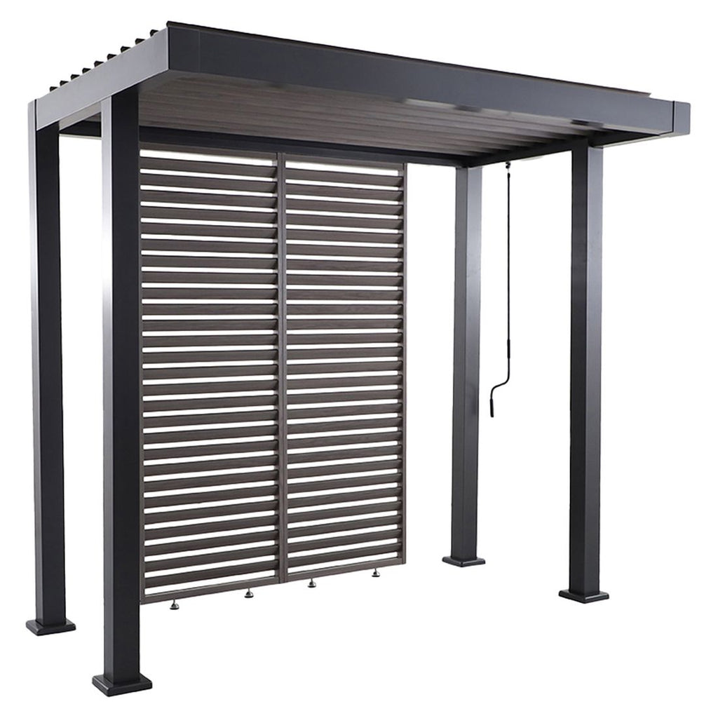Pergola Grillzebo 259,5x154x240 cm aluminium - MWH bakside