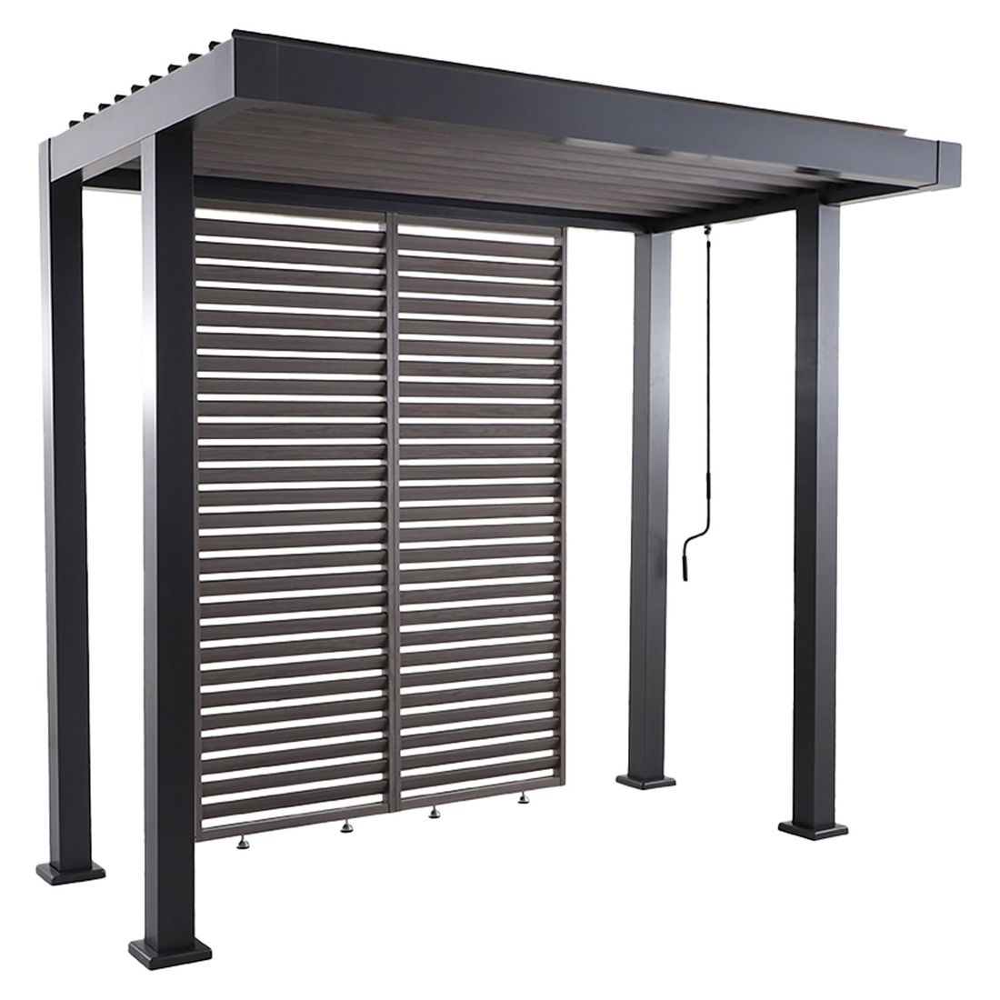 Pergola Grillzebo 259,5x154x240 cm aluminium - MWH bakside