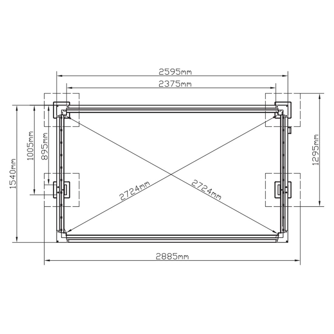 Pergola Grillzebo 259,5x154x240 cm aluminium - MWH montert på terrasse